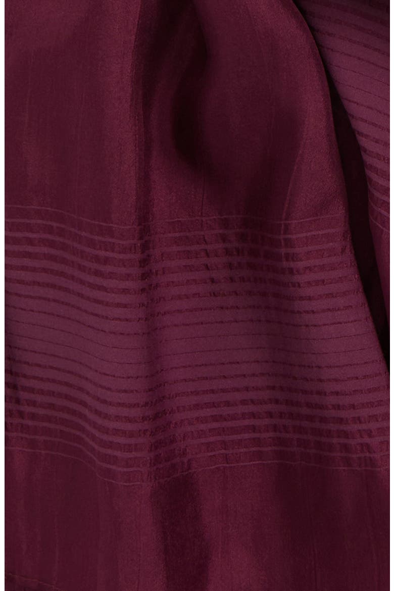 Stretch Silk & Organic Cotton Scarf, Alternate, color, PURPLE CARROT