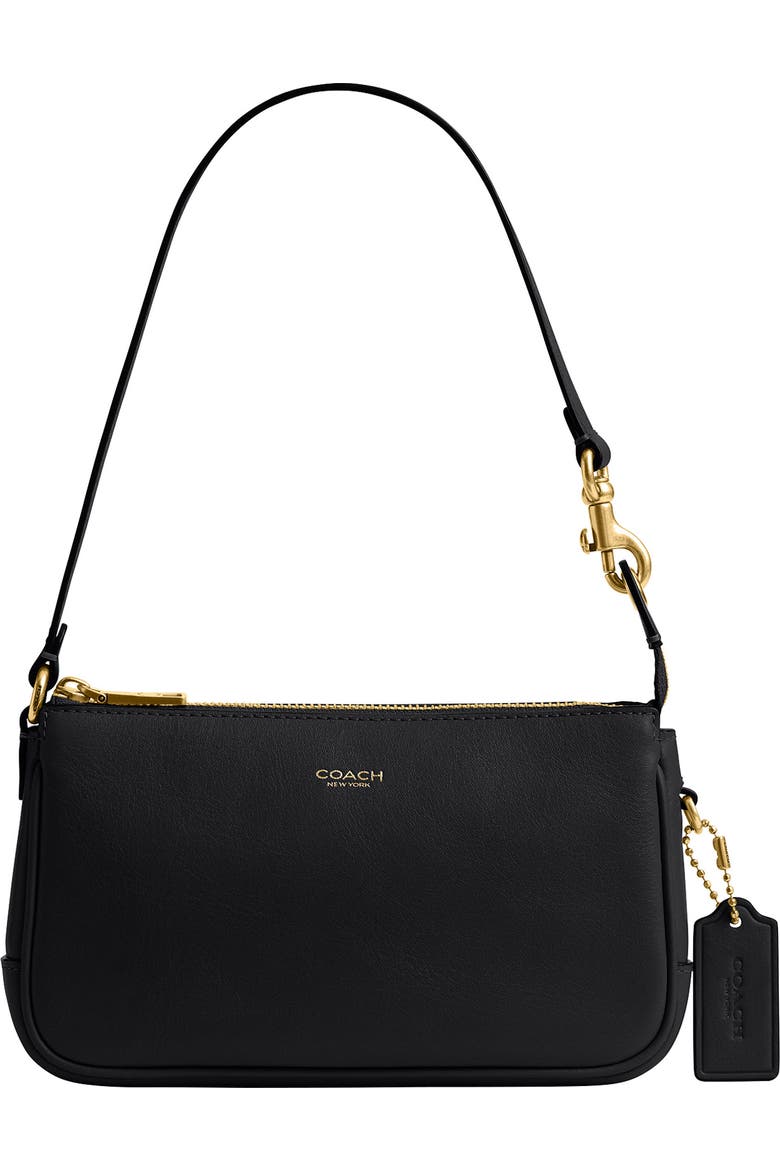 COACH Plaza 18 Natural Grain Leather Shoulder Bag (Women) | Nordstrom COACH Plaza 18 Natural Grain Leather Shoulder Bag (Women) | Nordstrom