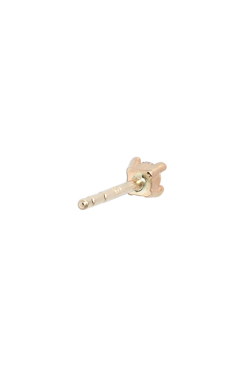 Classic Prong Single Diamond Stud Earring, 0.03ct, Alternate, color, YELLOW GOLD