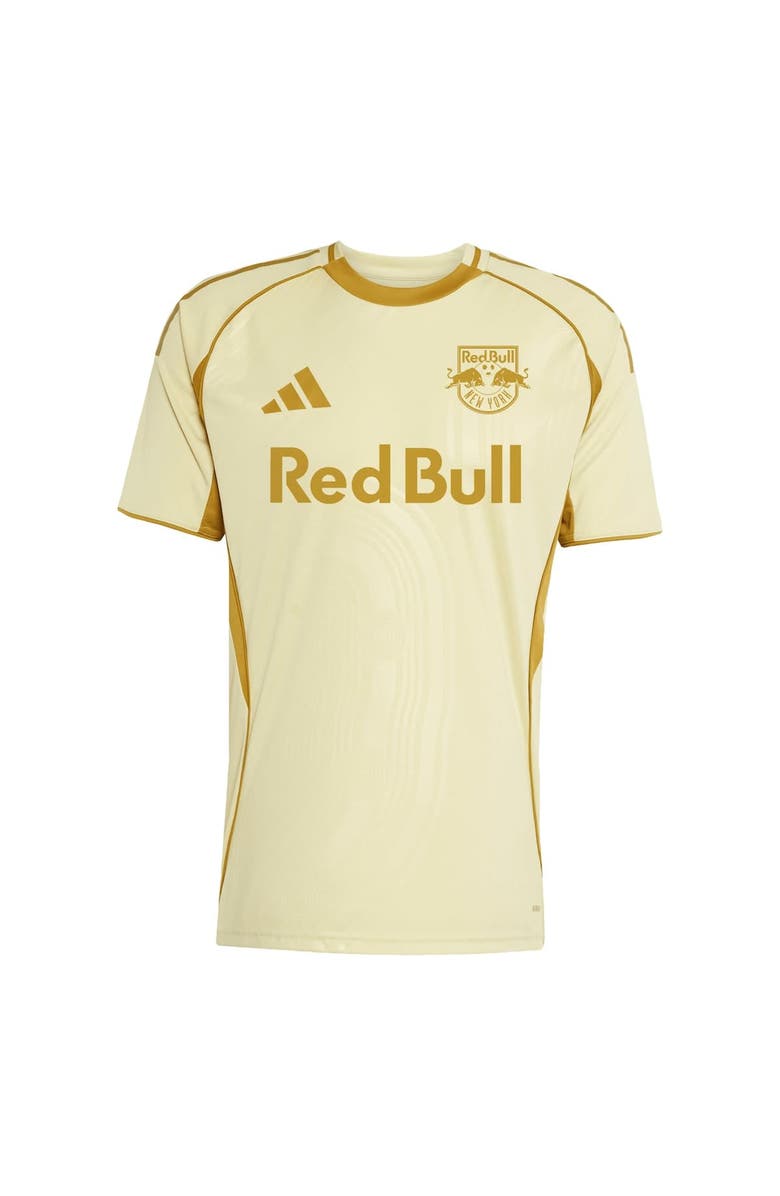 adidas Men's adidas Tan New York Red Bulls 2025 One Planet Pre-Match Top, Alternate, color, 