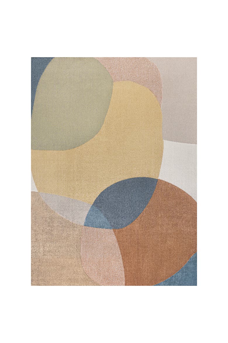 Pebble Geometric Kids & Novelty Machine-Washable Area Rug, Alternate, color, Multi