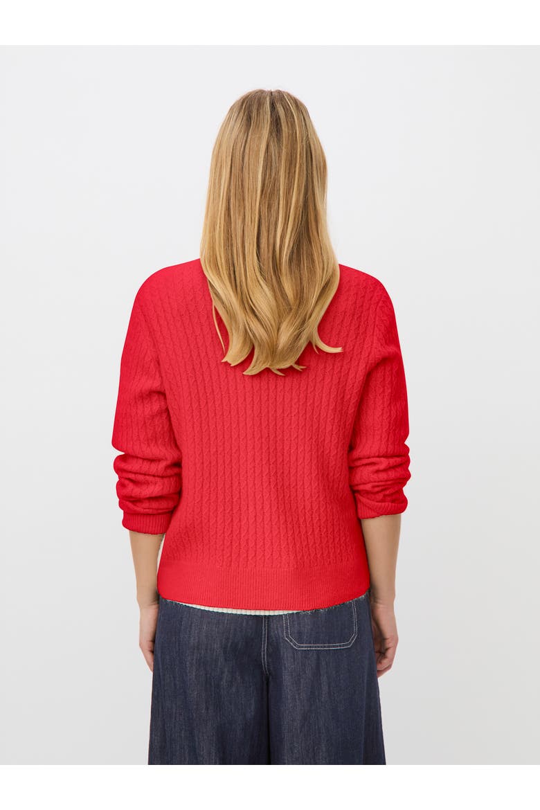 MaLeryntha Button-Front Cardigan, Alternate, color, Poinsettia
