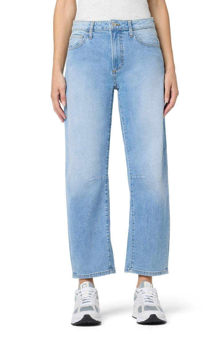 High Waist Ankle Relaxed Barrel Jeans, Main, color, LUSITANO