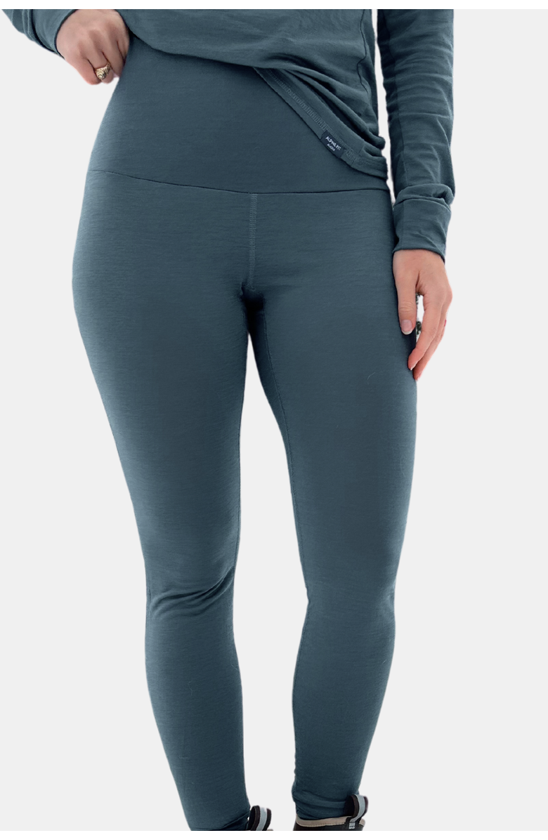 Alpine Fit Katabatic Merino Wool Base Layer Bottoms Curvy Fit, Main, color, Slate