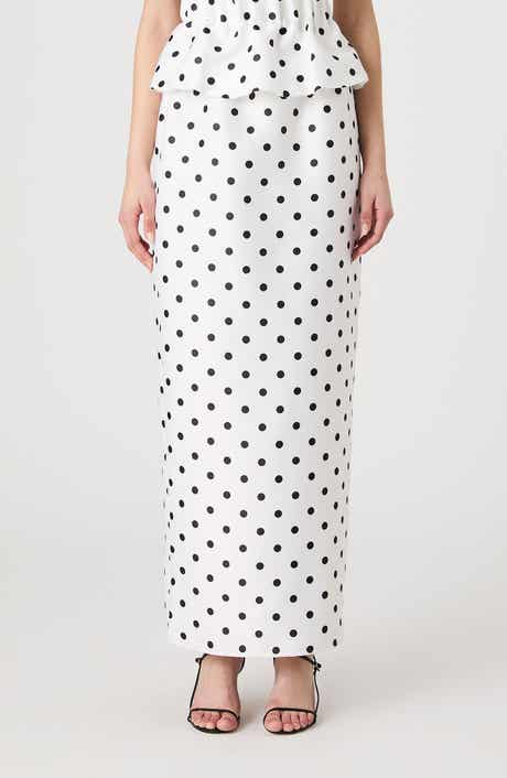 French Connection Polka Dot Maxi Skirt