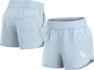 FANATICS Women's Fanatics Light Blue Los Angeles Dodgers Studio Woven Vibe Shorts