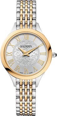 BALMAIN WATCHES Two-Tone Bracelet Strap Watch, 29mm
