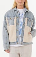Rip Curl Cruisin Fleece Trim Denim Jacket