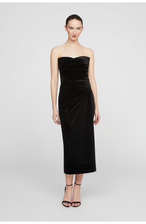 Imara Velvet Midi Dress