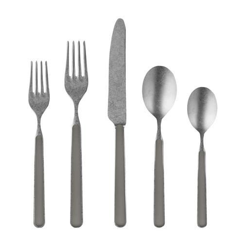 Mepra Fantasia Pewter Flatware Set In Brown