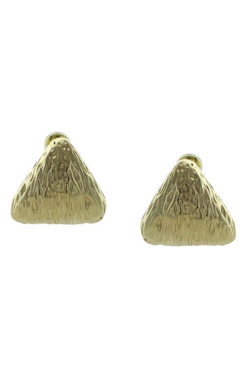 Irah Triangle Stud Earrings