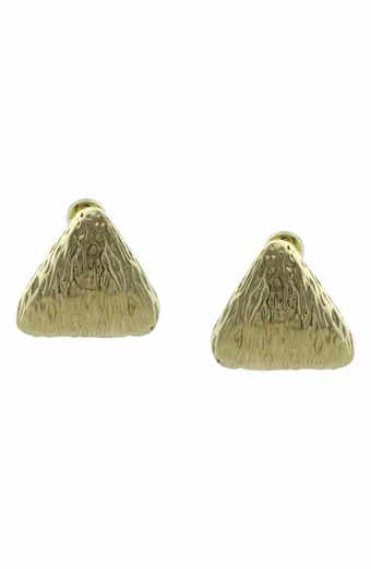 OLIVIA WELLES Irah Triangle Stud Earrings