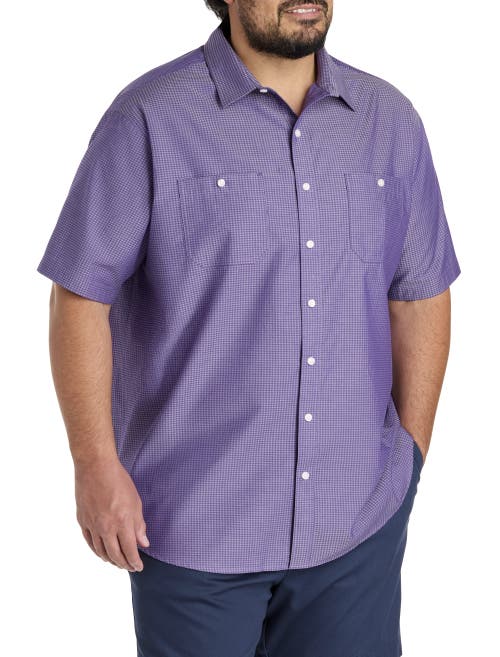 Synrgy By Dxl Textured Solid Sport Shirt
