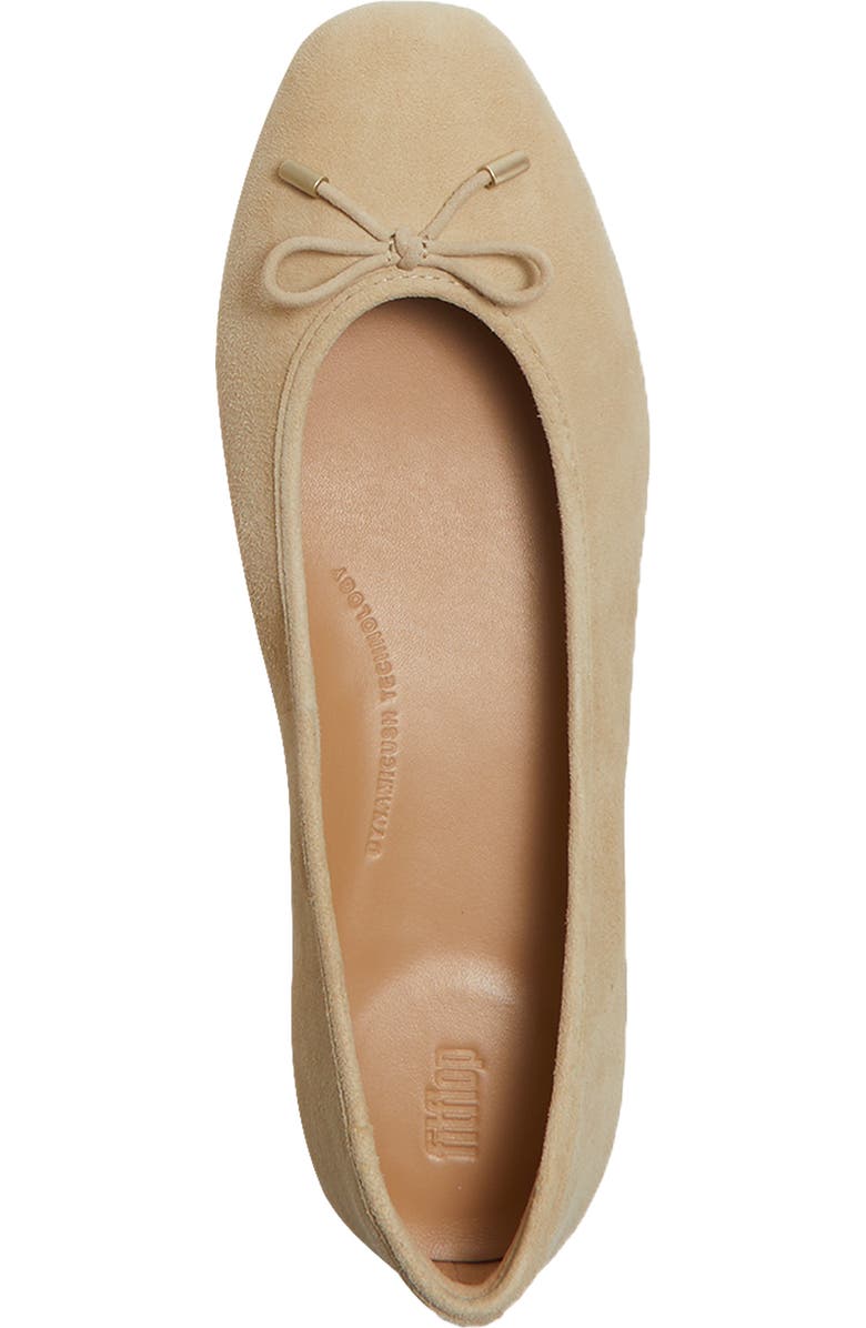 FitFlop Delicato Bow S Ballet Flat, Alternate, color, Cappuccino