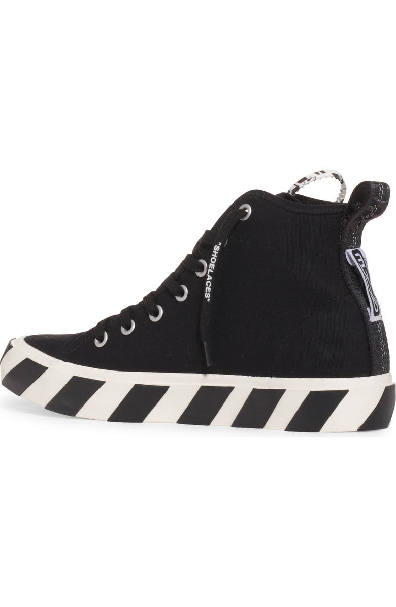 Off-White Canvas Mid Top Sneaker, Alternate, color,