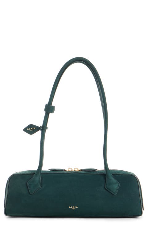 Medium Le Teckel Suede East/West Shouder Bag