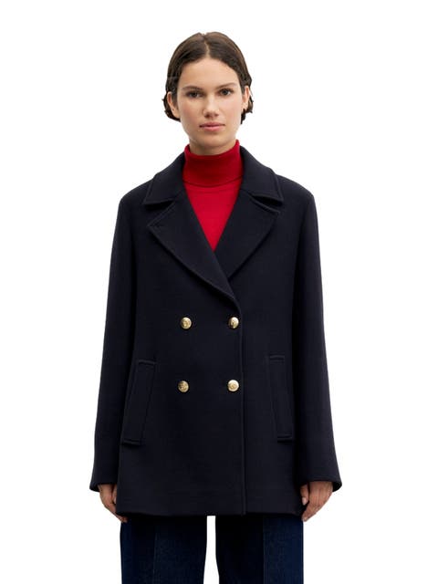 Alis Double Breasted Peacoat