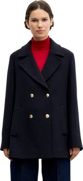 GERARD DAREL Alis Double Breasted Peacoat