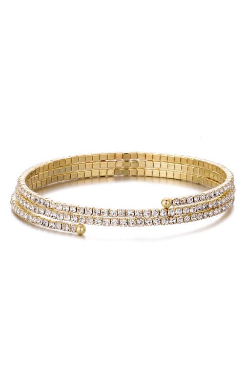 Crystal Stretch Coil Bracelet