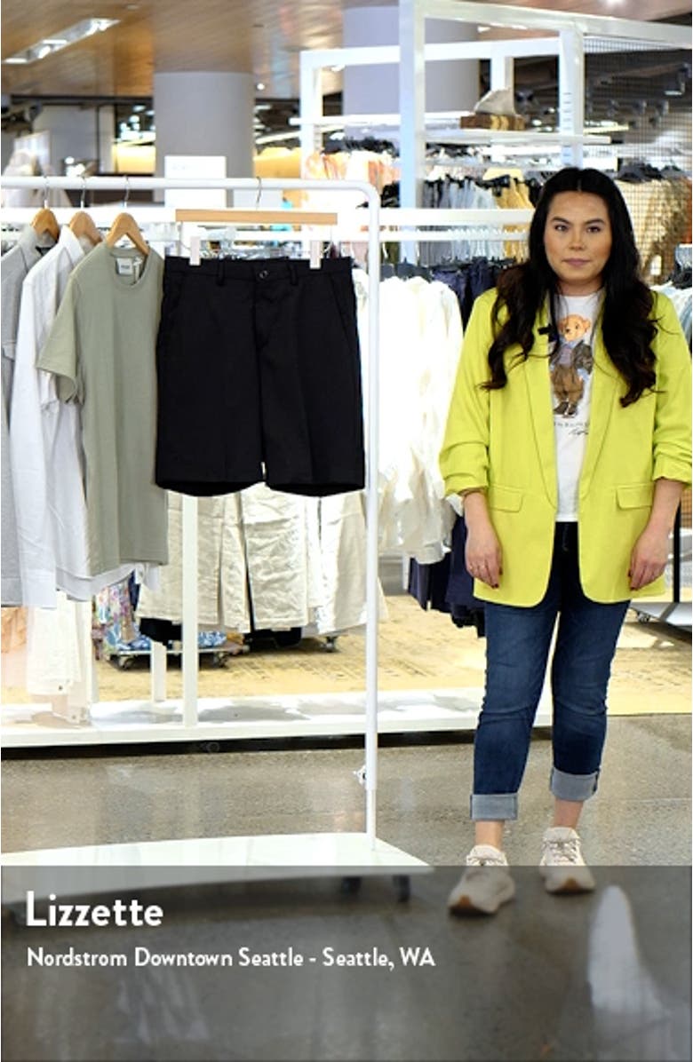 Microfiber Flat Front Shorts, sales video thumbnail