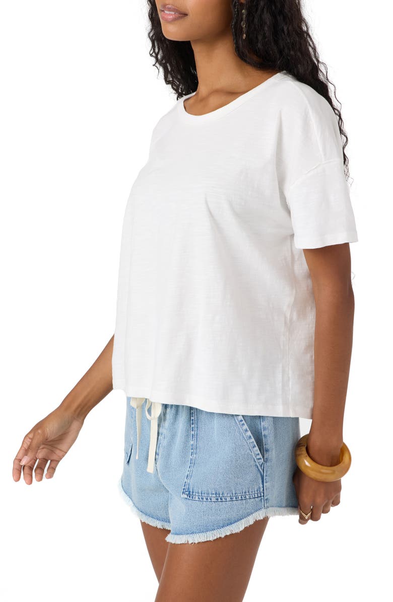 O'Neill Wavelength Slub Cotton Jersey Crewneck T-Shirt, Alternate, color, Winter White