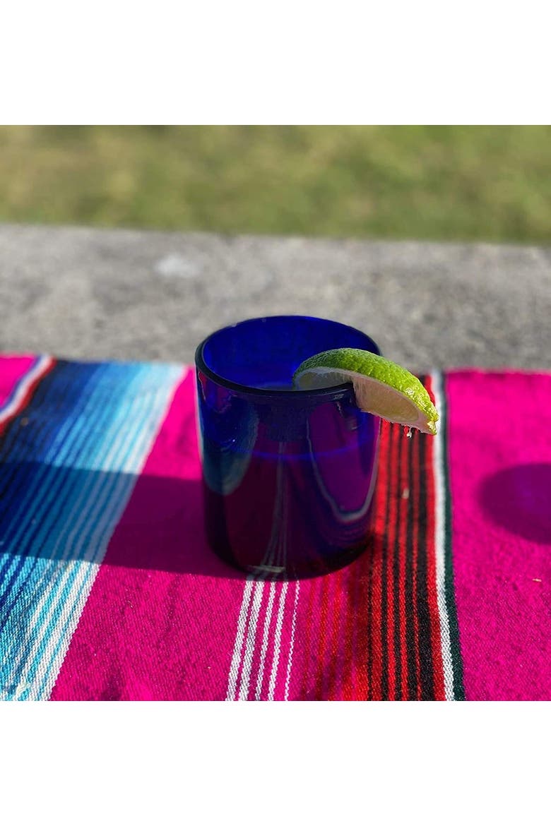 Solid Tumbler Glasses - Set of 6, Alternate, color, Cobalt