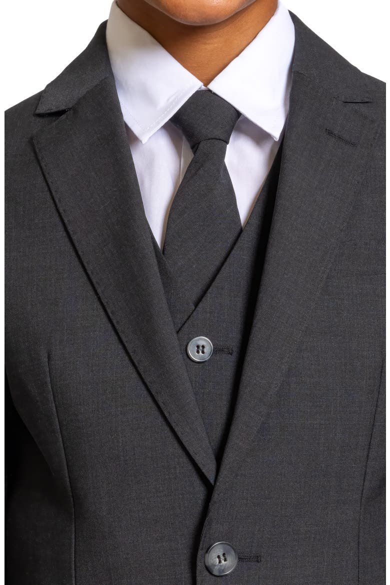Kids' Luxor 5-Piece Slim Fit Suit, Alternate, color, Kem Charcoal