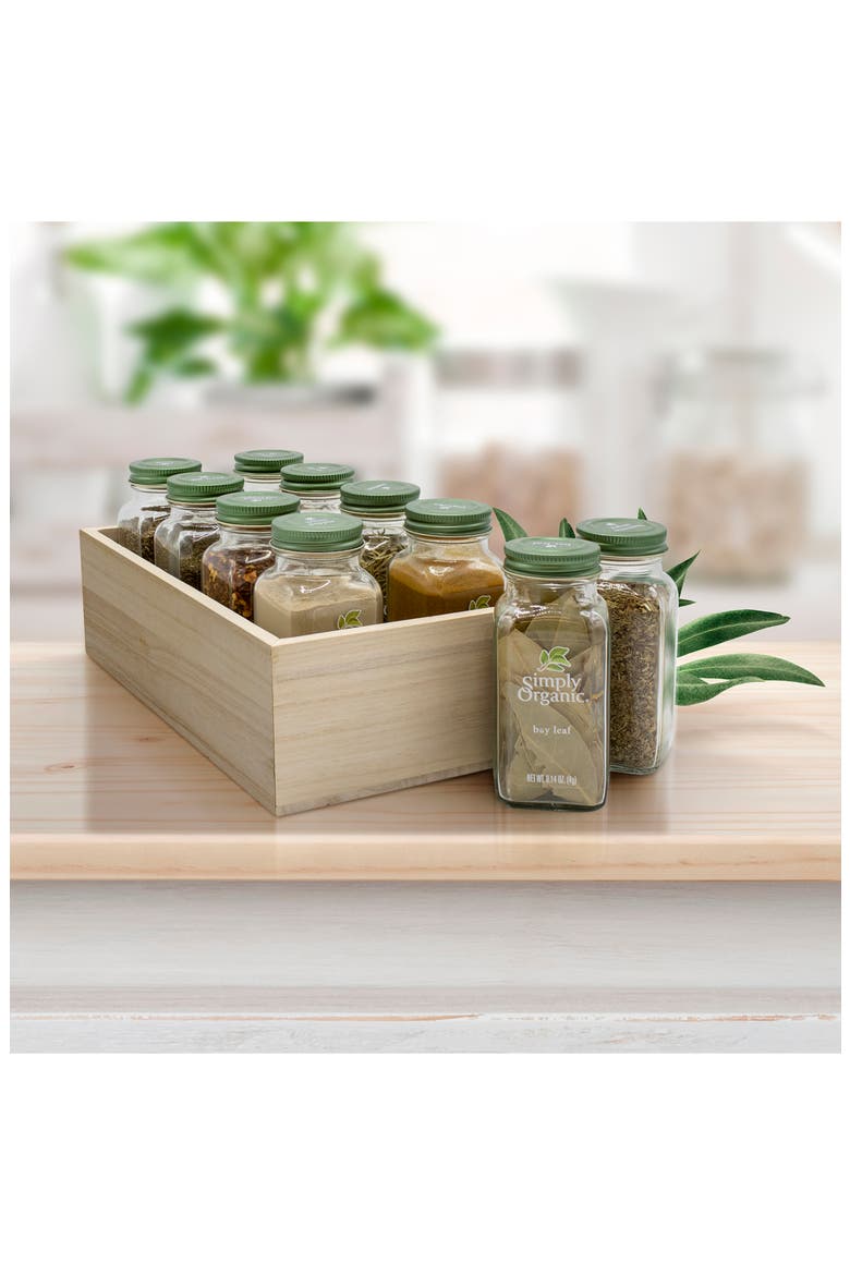 Set of 4 Wood Crates, Alternate, color, NATURAL