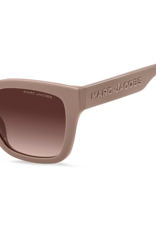 Marc Jacobs 53mm Gradient Square Sunglasses In Brown