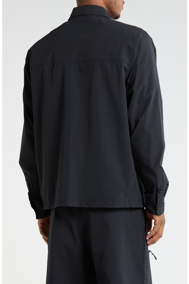 Gender Inclusive Reyes Water Resistant Shirt Jacket, Alternate, color, BLACK