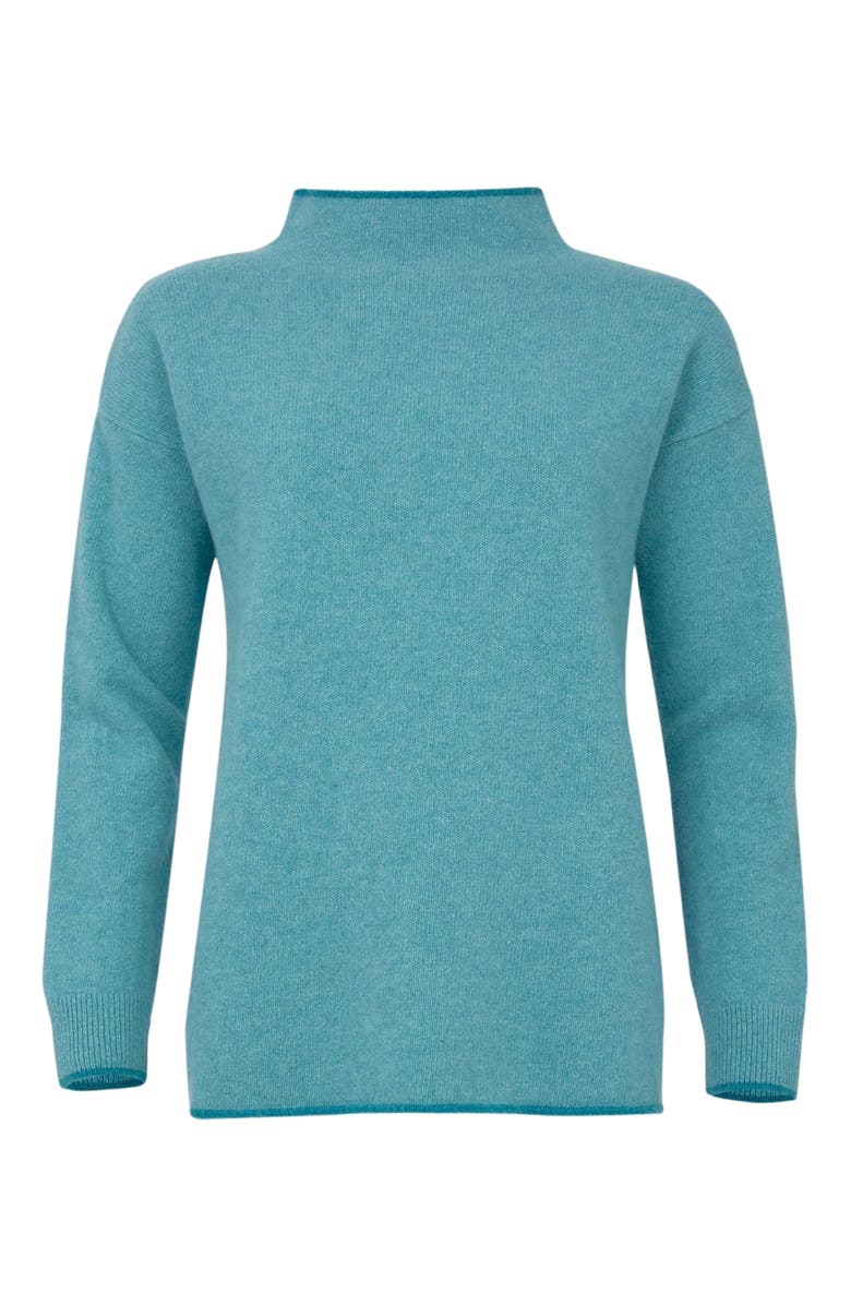 Celtic & Co. Felted Funnel Neck Sweater, Alternate, color, Sea Glass