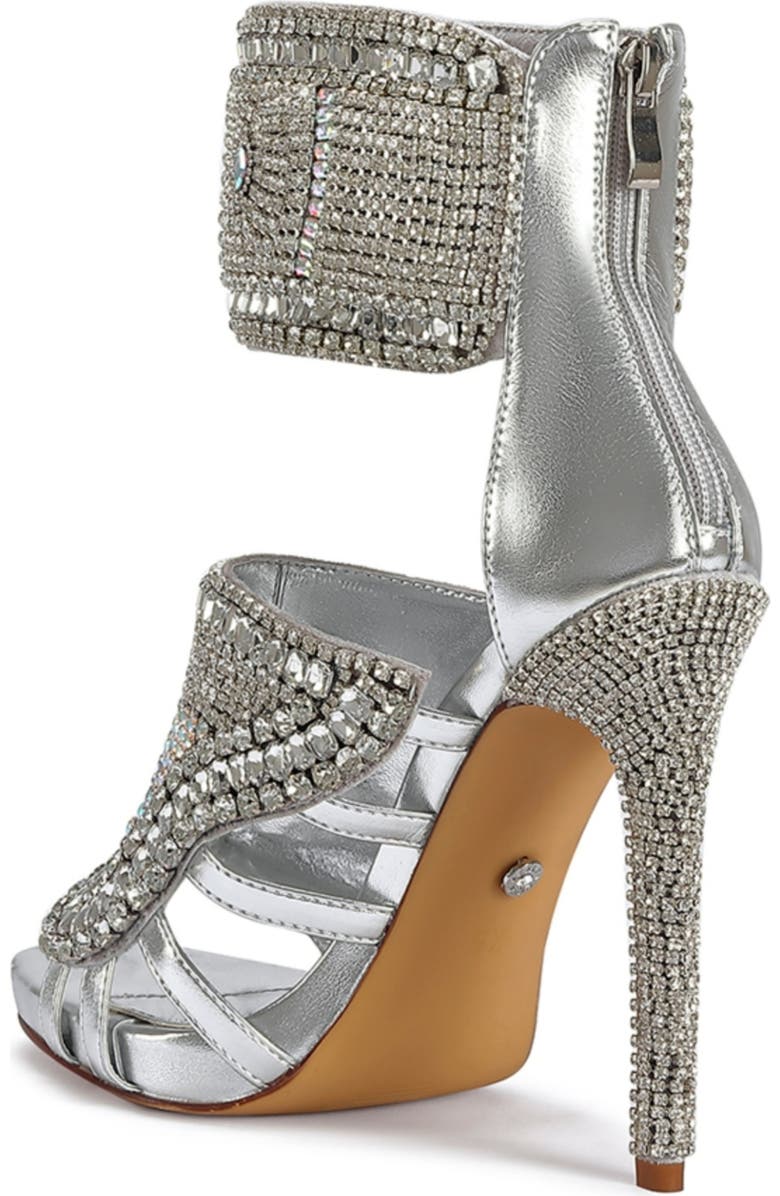 AZALEA WANG Grizzled Ankle Strap Sandal, Alternate, color,