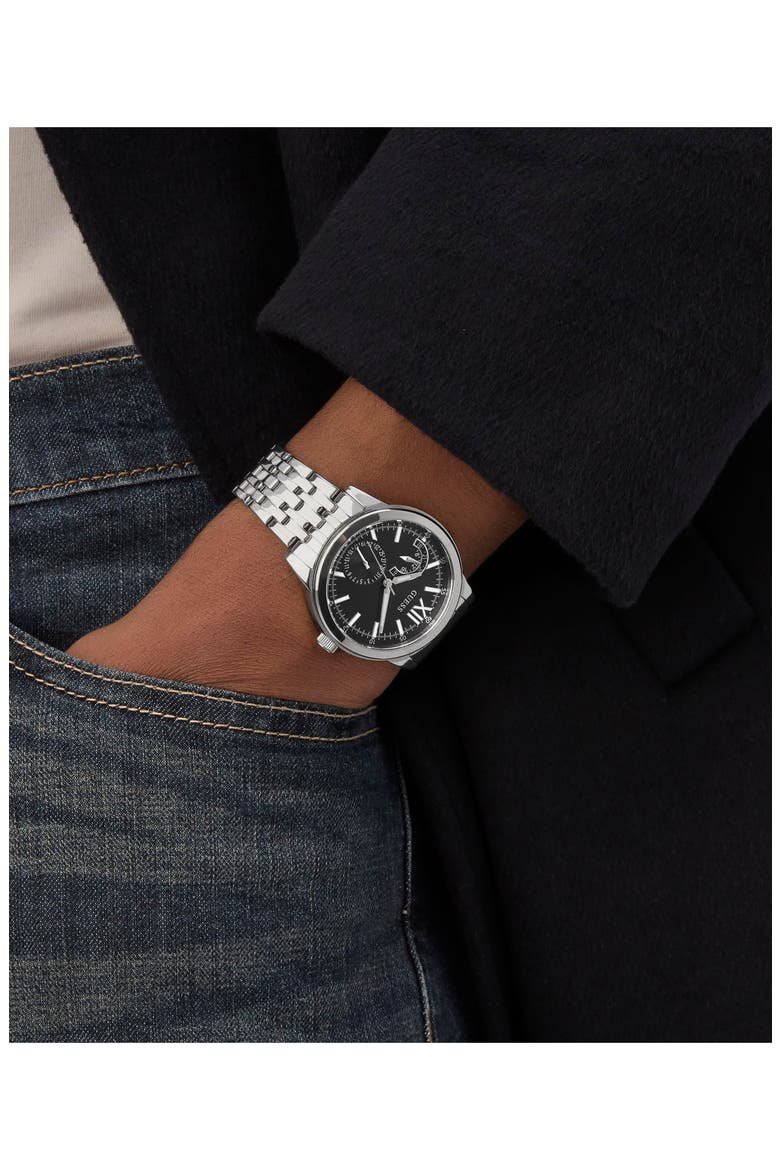 Emerson Multifunction Bracelet Watch, 42mm, Alternate, color, SILVER TONE