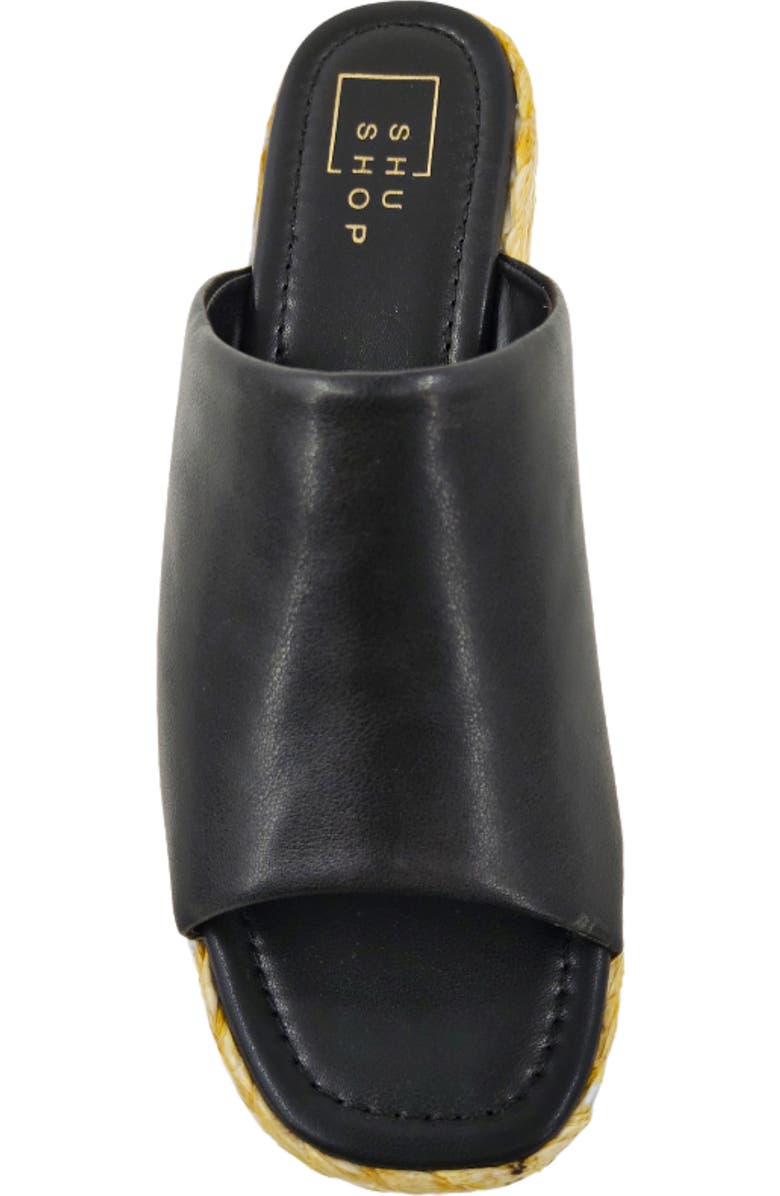 SHUSHOP Jodie Espadrille Platform Wedge Slide Sandal, Alternate, color,