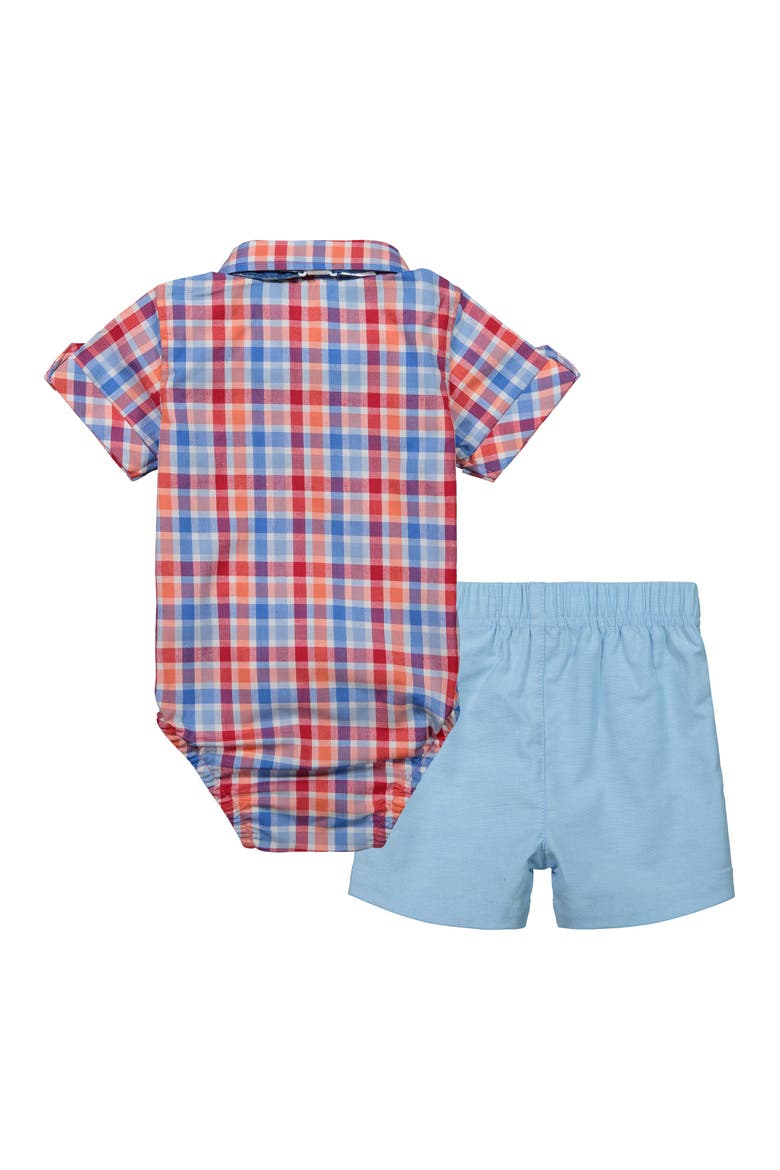 Bodysuit, Shorts & Bow Tie Set, Alternate, color, LIGHT BLUE