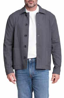 Relaxed Fit Linen & Cotton Work Jacket
