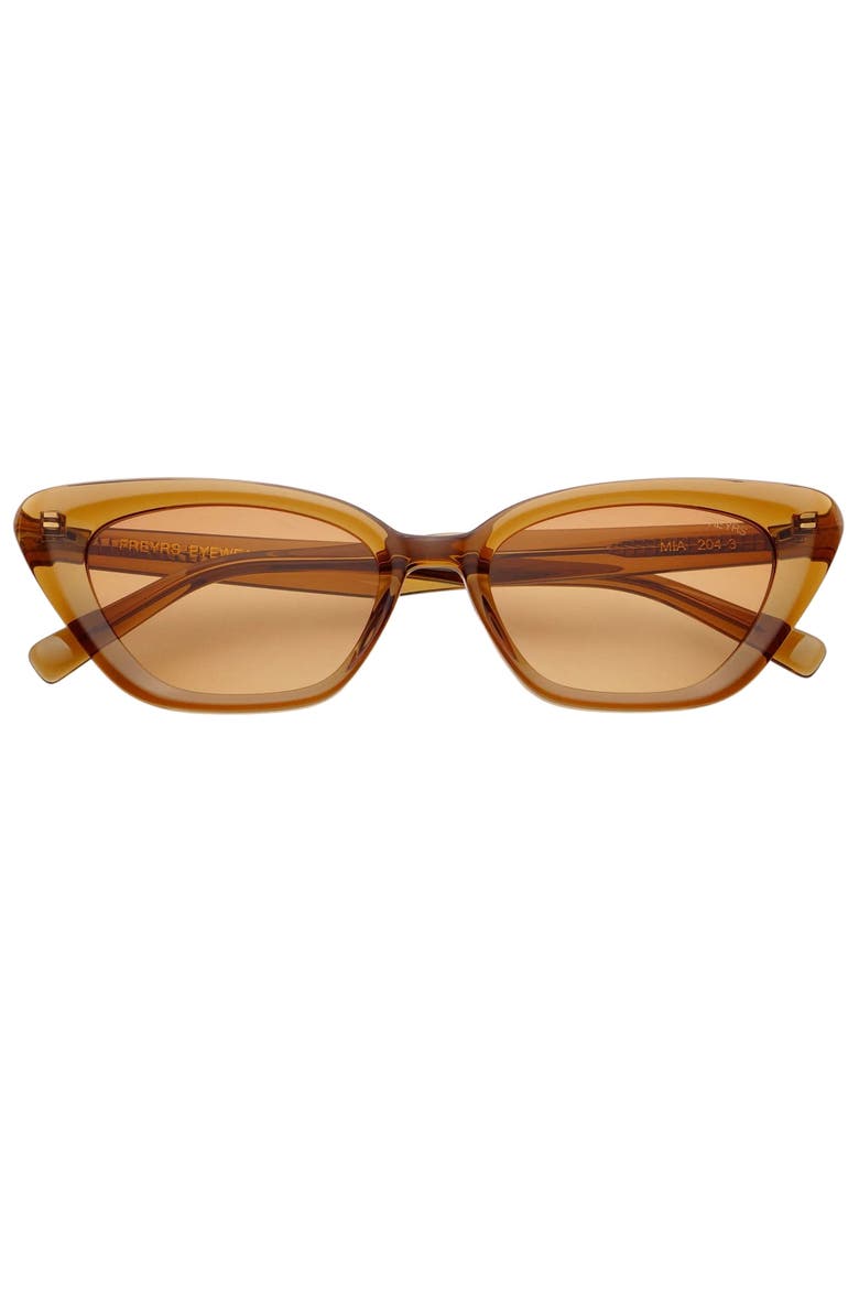 Mia Cat Eye Sunglasses, Main, color, Crystal Brown