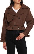 Petal & Pup Charlie Cropped Trench Coat