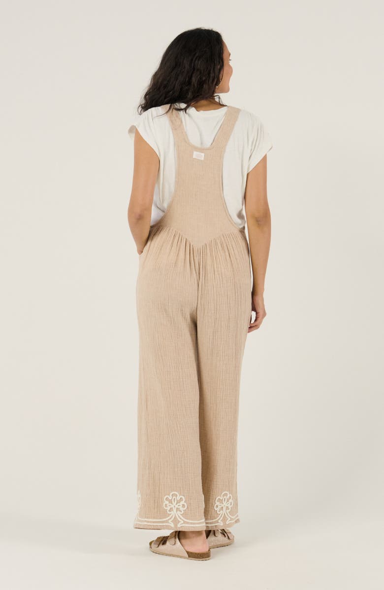Cache Coeur Maternity and Nursing Dungaree Yael, Alternate, color, Beige
