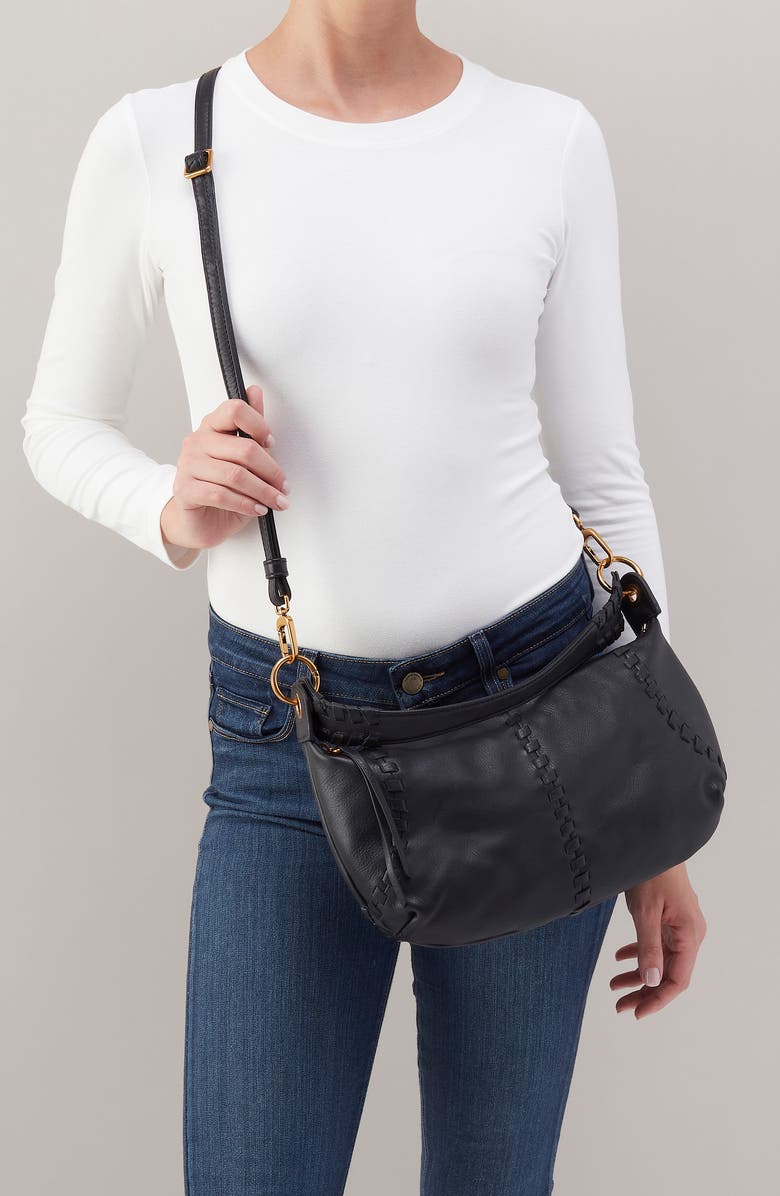HOBO Mini Opal Shoulder Bag, Alternate, color, Black