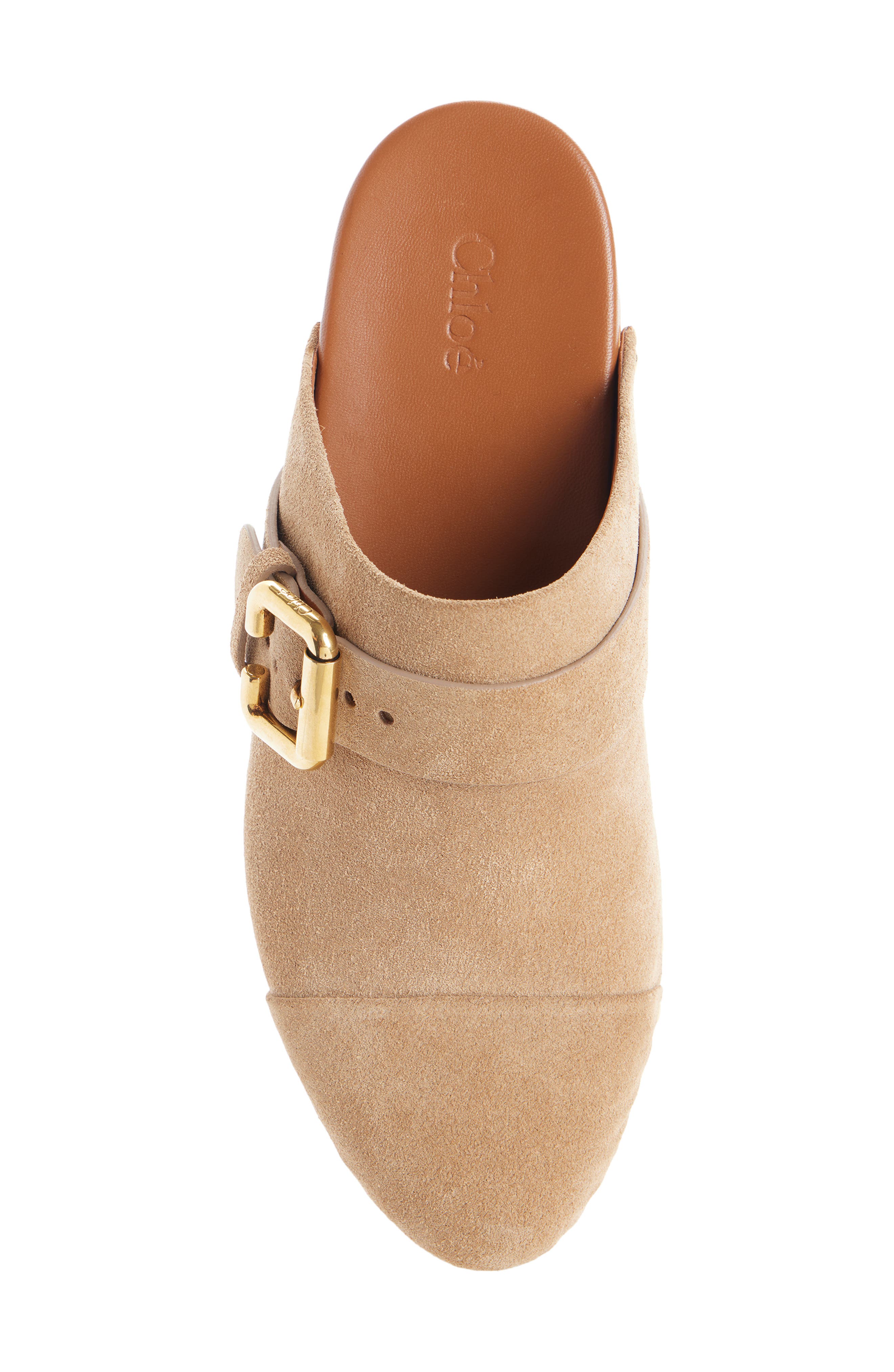 Chloé Jeannette Clog, Alternate, color, Desert Sand