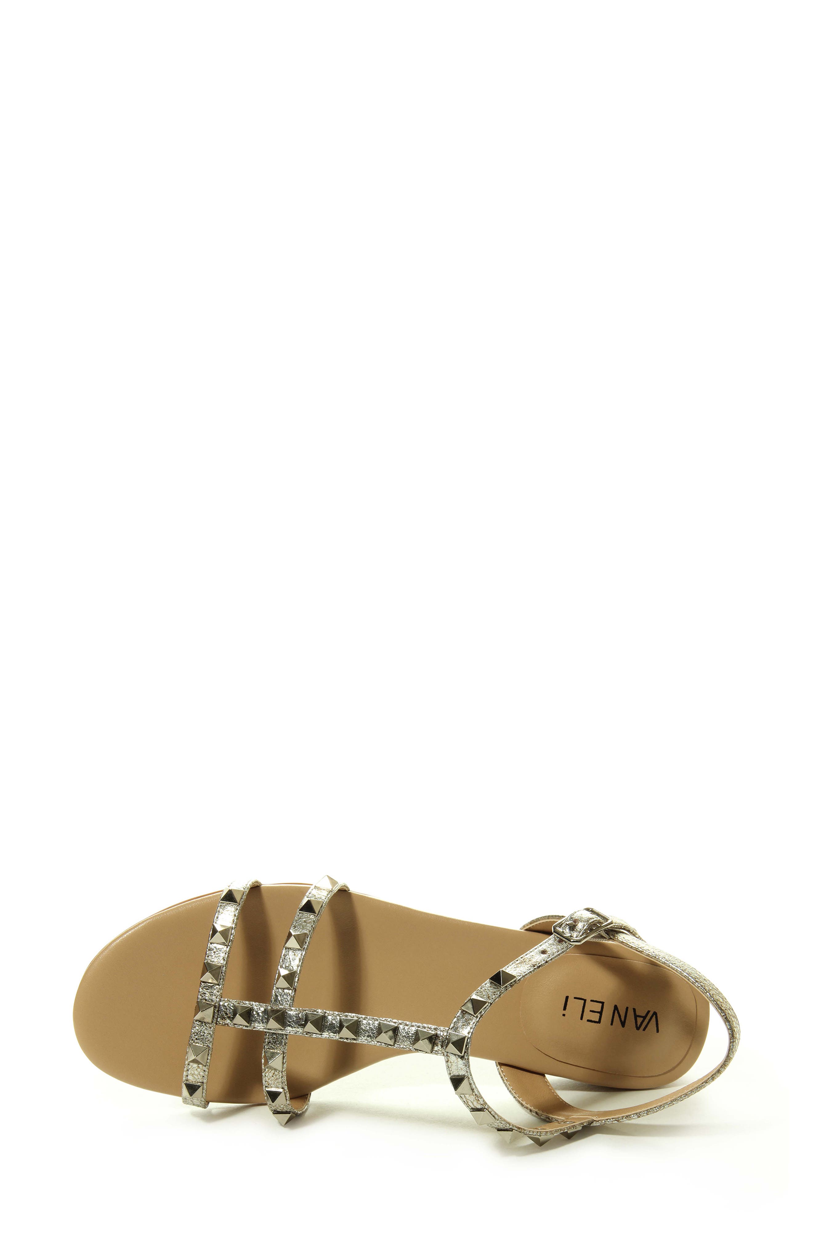 Brunel Sandal, Alternate, color, PALE PLATINO