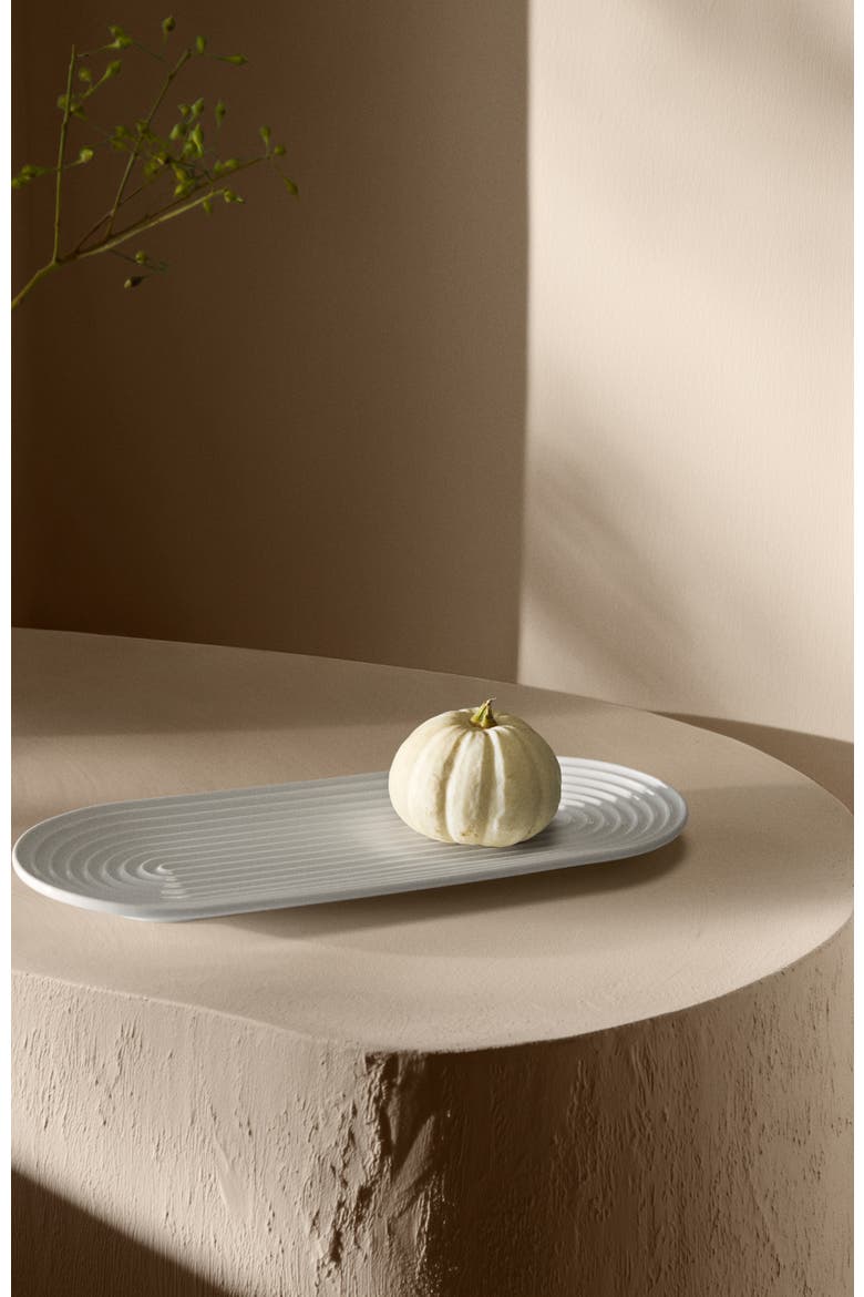 Lyngby Tura Small Oval Serving Dish, Alternate, color, White