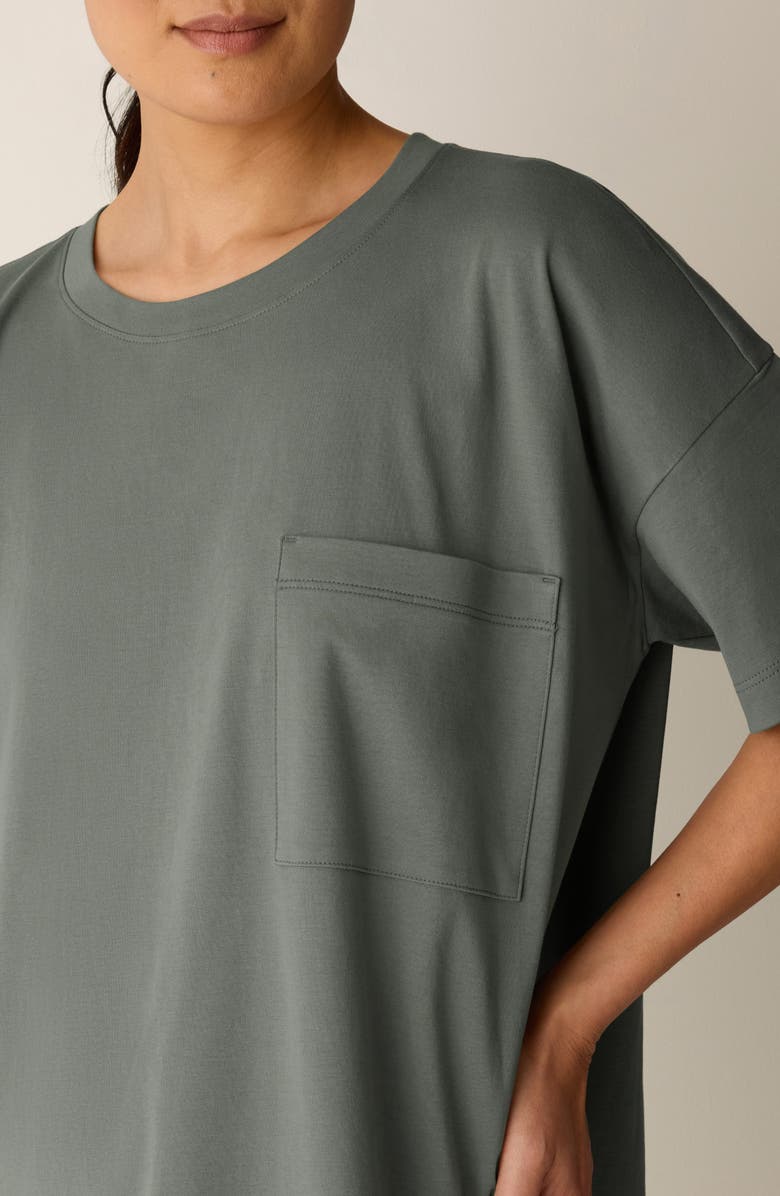 Eileen Fisher Crewneck Organic Cotton Sleep Shirt, Alternate, color,