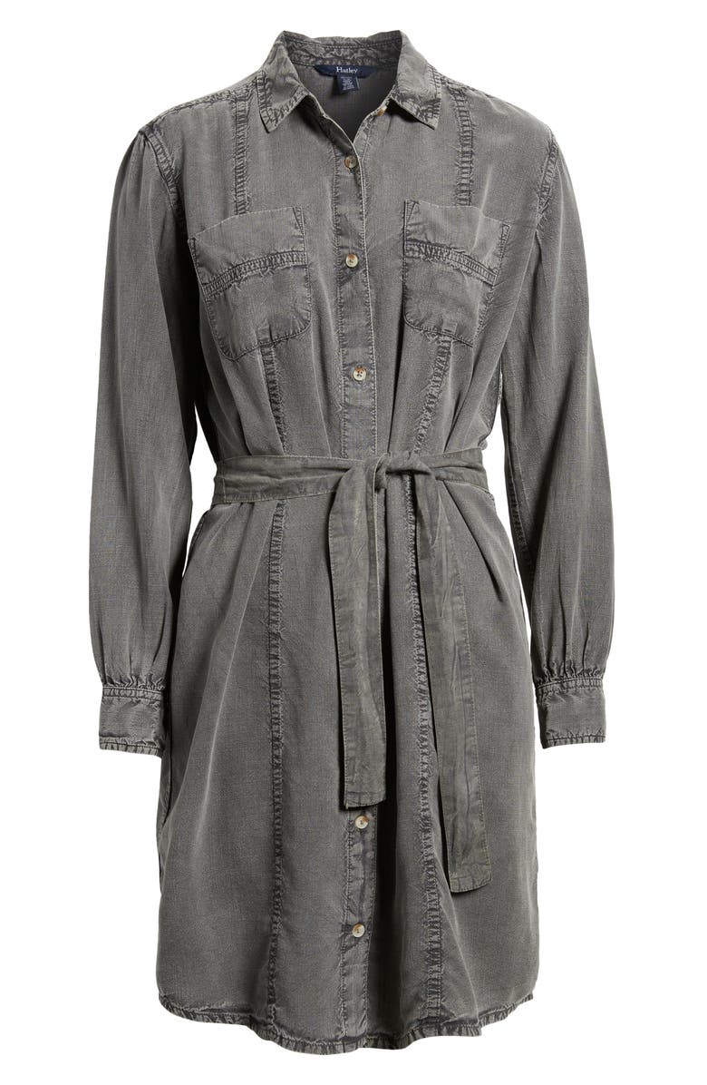 Hatley Riley Tie Waist Long Sleeve Shirtdress, Alternate, color, 