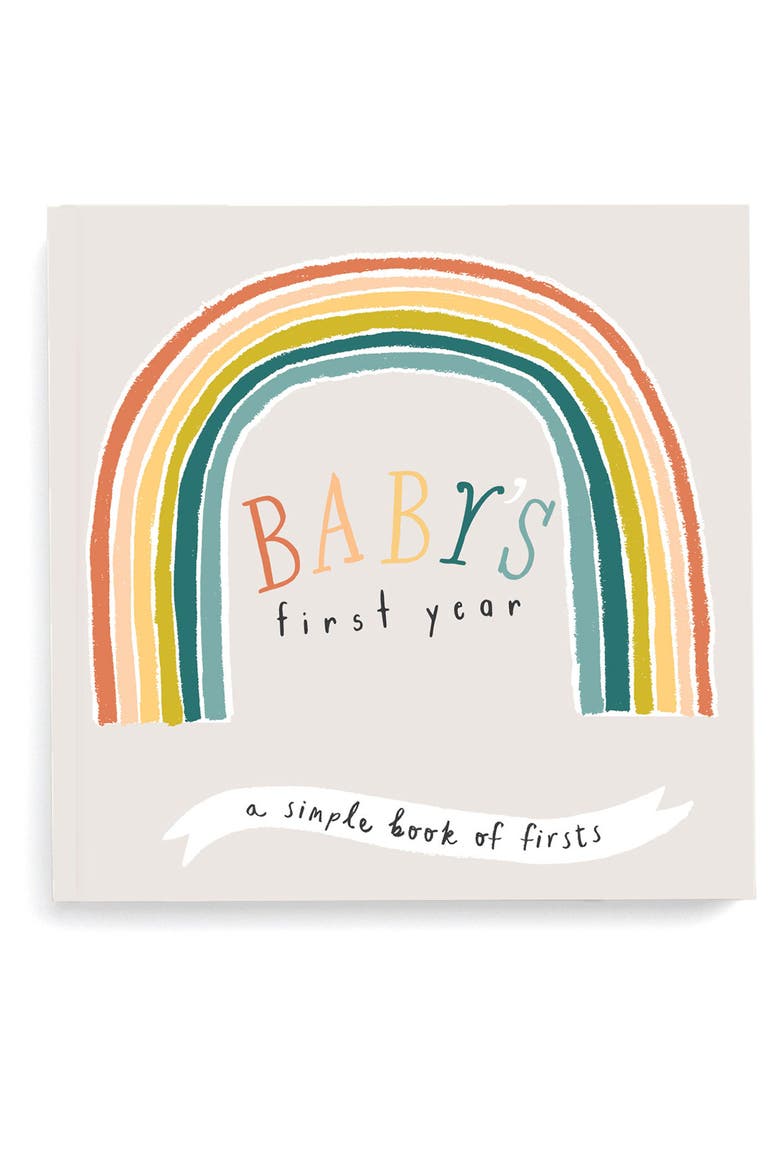 'Baby's First Year' Little Rainbow Memory Book, Main, color, MULTI