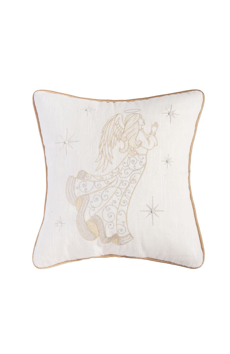 C&F Home Champagne Praying Angel Pillow, Main, color, Gold