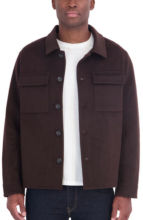 Wool Blend Shirt Jacket