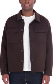 Michael Kors Wool Blend Shirt Jacket