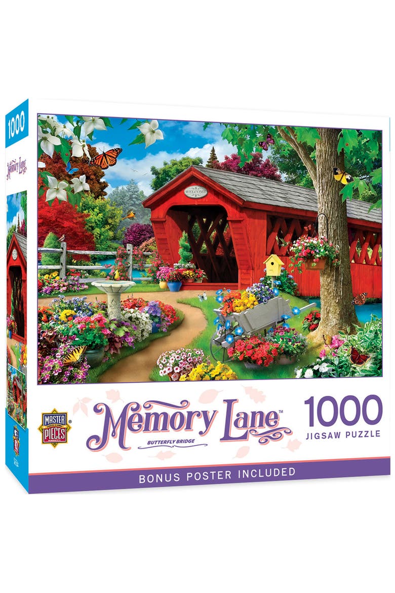Butterfly Bridge 1000 Piece Puzzle, Main, color, Multicolor